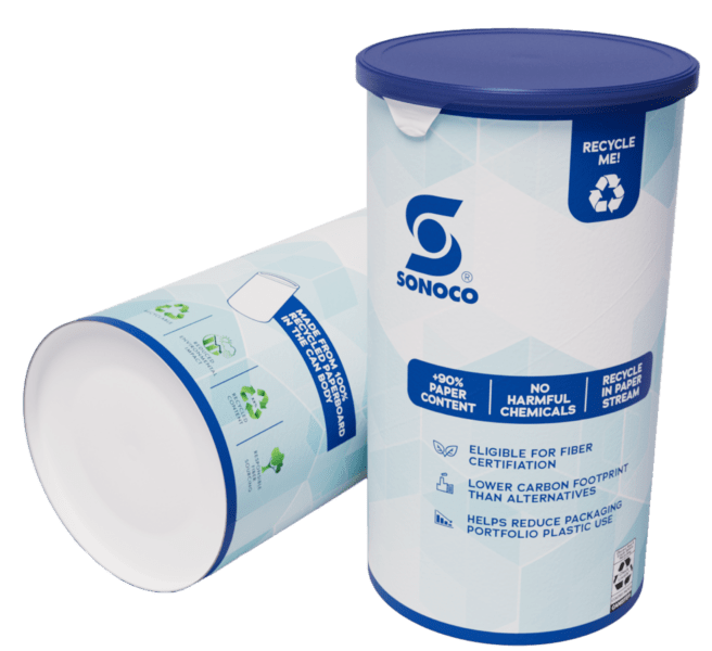 Sonocos' Rigid Paper Container PB
