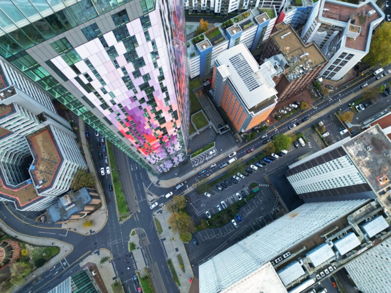 Aerial View of West Croydon London City of England Great Britain. November 20th, 2023 Aerial View of West Croydon London City of England Great Britain. November 20th, 2023