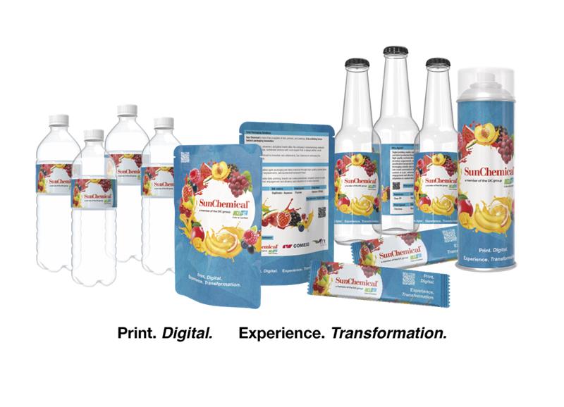 Grouped packaging white background